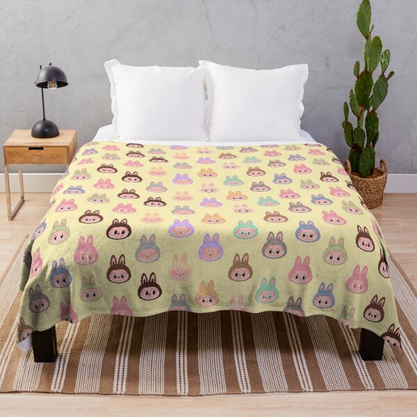 Item preview, Labubu face pattern yellow background designed and sold by Diyanggostyle.