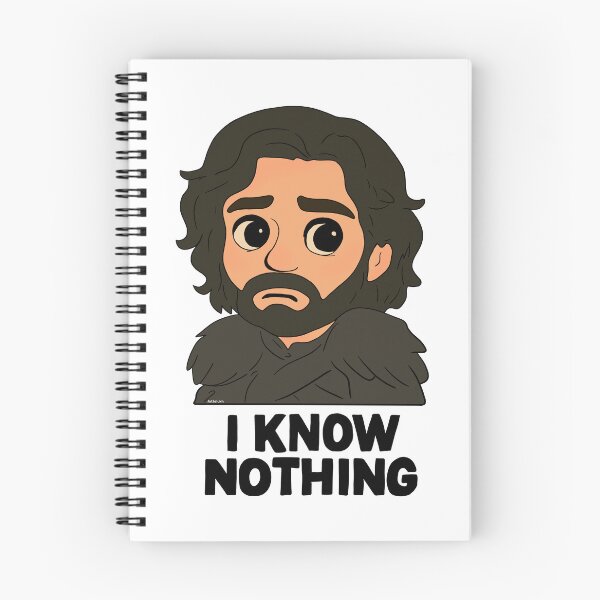 Item preview, Jon Snow Sticker – I Know Nothing designed and sold by ArtLelukh.