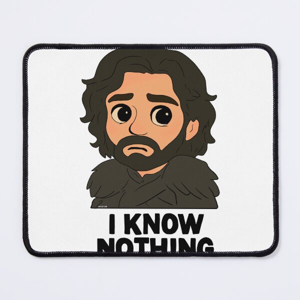 Item preview, Jon Snow Sticker – I Know Nothing designed and sold by ArtLelukh.