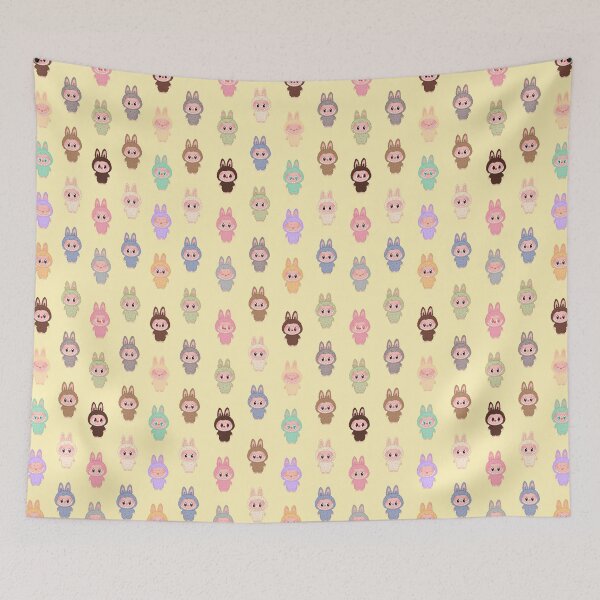 Item preview, Labubu pattern yellow background designed and sold by Diyanggostyle.