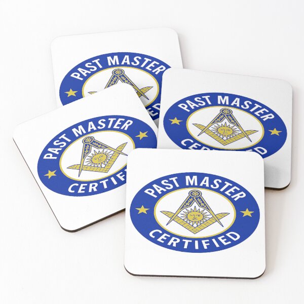 Item preview, "Past Master Certified" Masonic Emblem Logo designed and sold by HiramsDesigns.