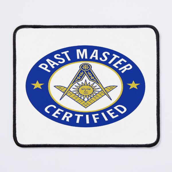 Item preview, "Past Master Certified" Masonic Emblem Logo designed and sold by HiramsDesigns.