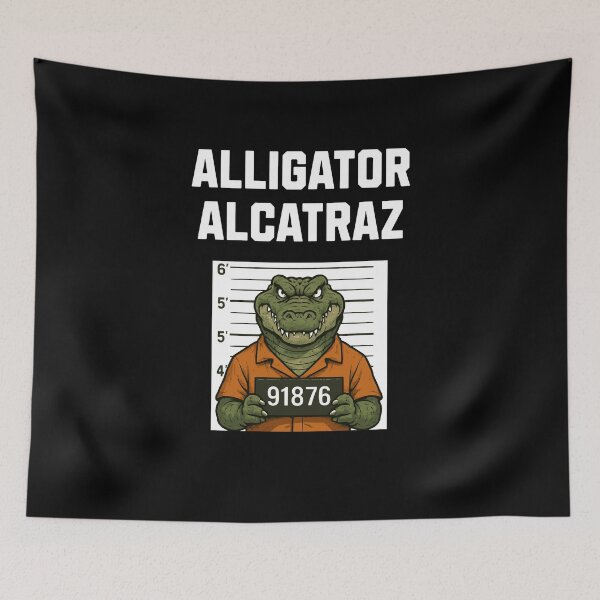 Aperçu de l'œuvre Alligator Alcatraz Gator Prisoner Orange créée et vendue par Jeangel97.