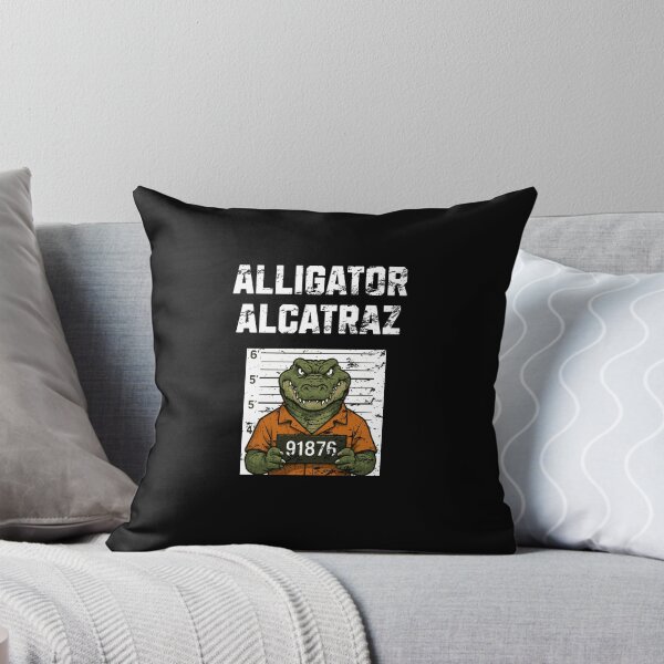 Aperçu de l'œuvre Alligator Alcatraz Gator Prisoner Orange Rétro Vintage créée et vendue par Jeangel97.