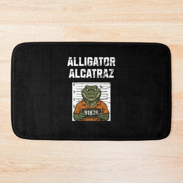 Item preview, Alligator alcatraz gator prisioner orange Retro Vintage designed and sold by Jeangel97.