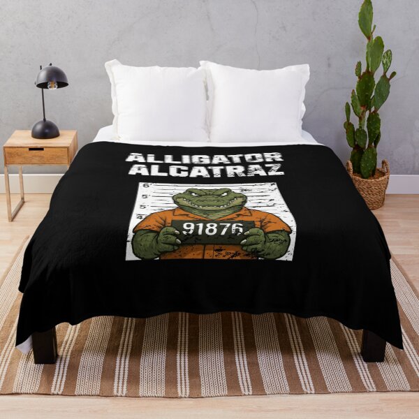 Item preview, Alligator alcatraz gator prisioner orange Retro Vintage designed and sold by Jeangel97.