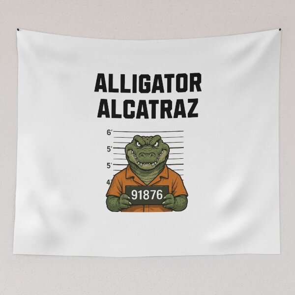 Aperçu de l'œuvre Alligator Alcatraz Gator Prisoner Orange créée et vendue par Jeangel97.