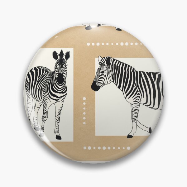 Item preview, Boxed Zebras on Tan designed and sold by ImpalaMoon.