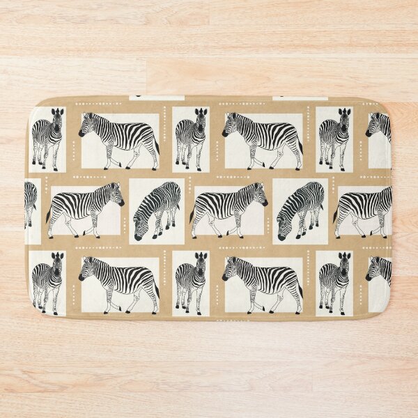Item preview, Boxed Zebras on Tan designed and sold by ImpalaMoon.
