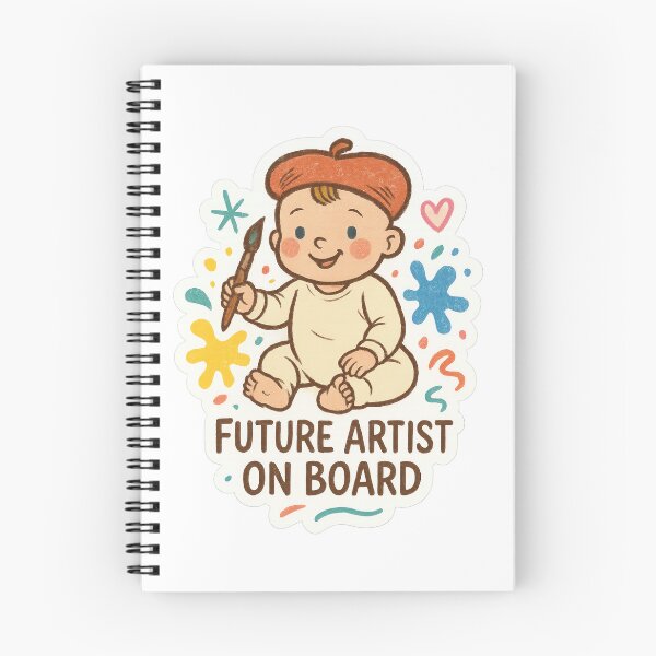 Item preview, Future Artist Baby On Board Art designed and sold by Trendy Sticker & Merch Collection - Express Yourself.