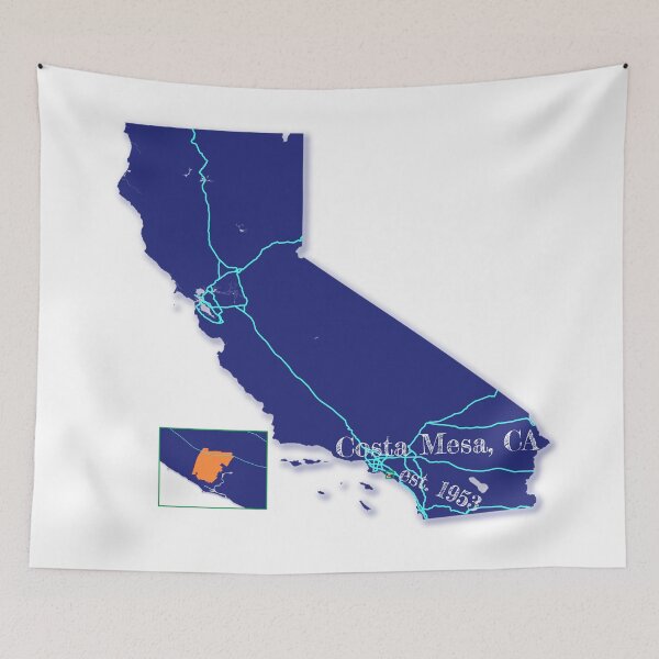 Item preview, Costa Mesa, CA [Blue] designed and sold by PhilbonianDezin.