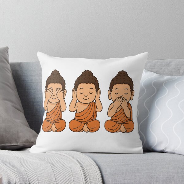 Item preview, Three wise Buddha see/hear/ speak no evil  designed and sold by JamesDunican.