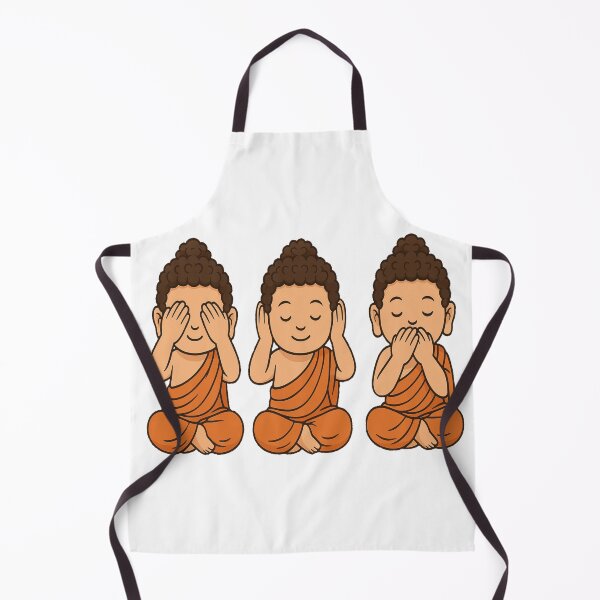 Item preview, Three wise Buddha see/hear/ speak no evil designed and sold by JamesDunican.