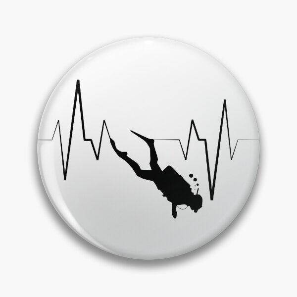 Item preview, Scuba Diver Heartbeat designed and sold by BloodyTeapot.