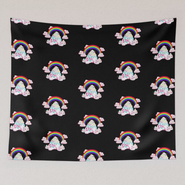 Item preview, Pastel gore, cute pink skull, rainbow with clouds designed and sold by katecheerycake.