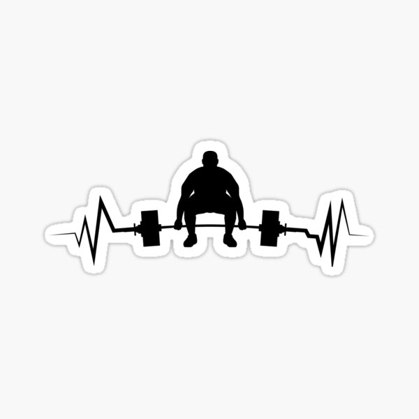 Item preview, Weight Lifting Heartbeat designed and sold by BloodyTeapot.
