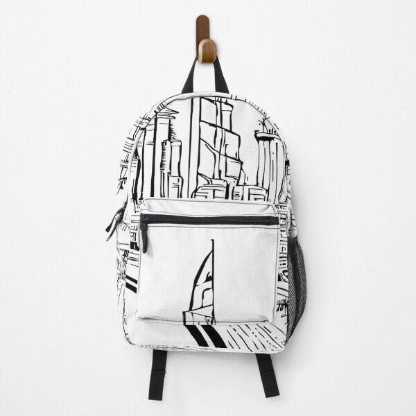 Item preview, City with Tall buildings Black & White designed and sold by OooPstudio.