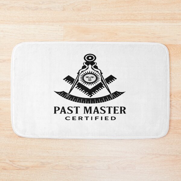 Item preview, Black and White Past Master Certified designed and sold by HiramsDesigns.