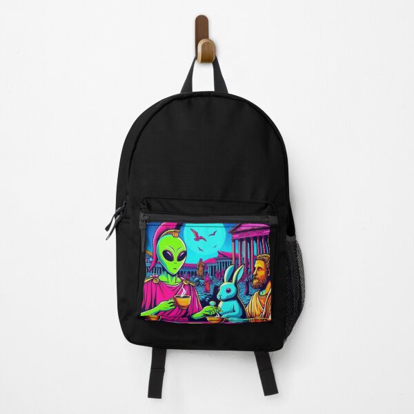Item preview, alien and cute bunny at ancient rome designed and sold by Dogandesighn.