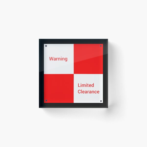 Item preview, British rail warning sign designed and sold by TrainFanatic.
