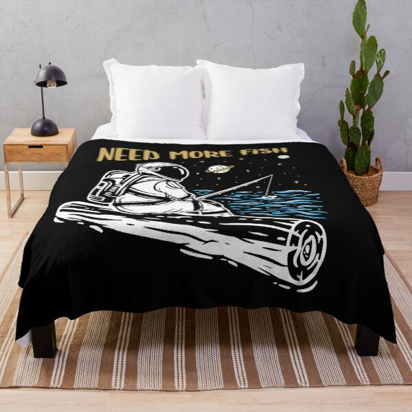 Item preview, Need More Fish Funny Astronaut designed and sold by Jcat7.