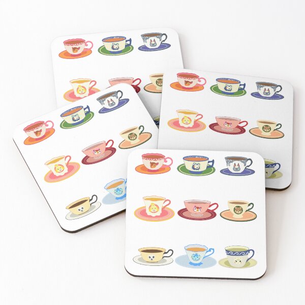 Item preview, Animal Crossing Teacup Parade – No Background Edition designed and sold by Anna Cohen.