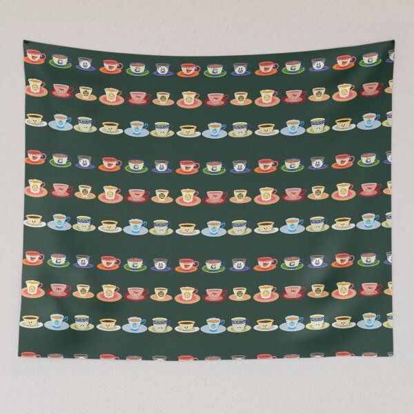 Item preview, Animal Crossing Teacup Parade – No Background Edition designed and sold by Anna Cohen.