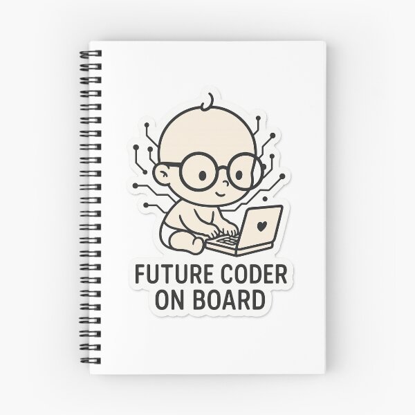 Item preview, Tiny Programmer On Board Baby Art designed and sold by Trendy Sticker & Merch Collection - Express Yourself.