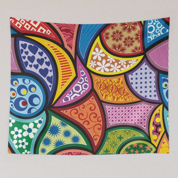 Item preview, Flores vitrales en mosaico designed and sold by IMAGENACTION.