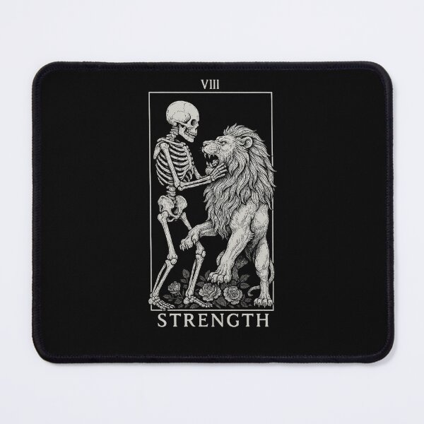 Item preview, Strength - Major Arcana - Skeleton Tarot Cards designed and sold by Boriken Brujas.