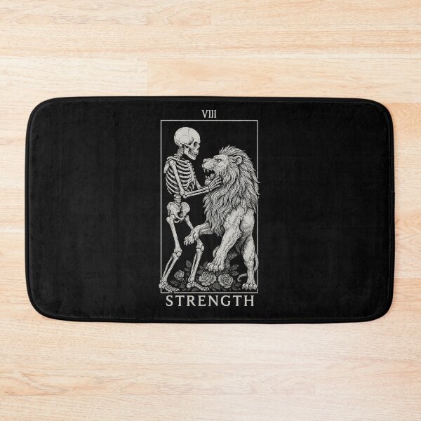 Item preview, Strength - Major Arcana - Skeleton Tarot Cards designed and sold by Boriken Brujas.