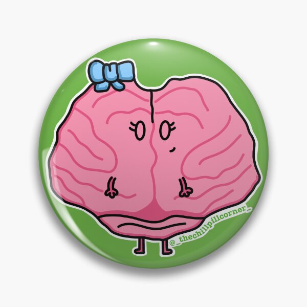 Item preview, Lola Pánico: An anxious brain with a bow designed and sold by LolaAndHerPills.