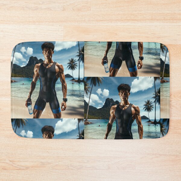 Item preview, Tropical Tri Ready – Race Day Island Vibes Sticker designed and sold by Triathlongram.