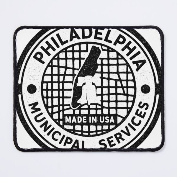 Item preview, Philadelphia Manhole Cover. Liberty Bell Inspired Urban Stamp designed and sold by Urban designs by PiMediaDen.