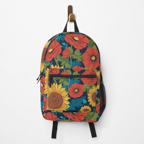 Aperçu de l'œuvre Tournesols et coquelicots créée et vendue par FlotsamCreative.