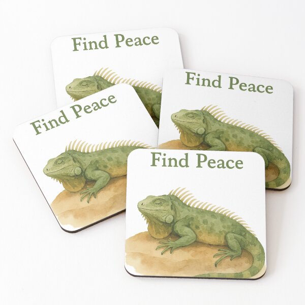 Item preview, Find Peace Iguana designed and sold by KuLeo.