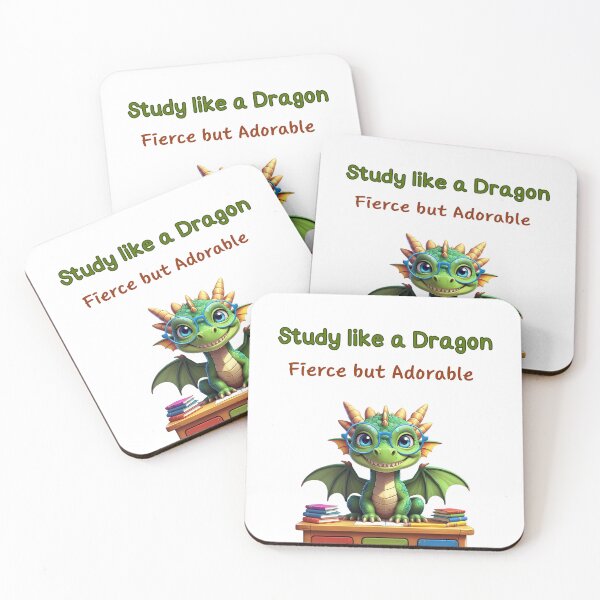 Item preview, Study Like a Dragon – Fierce but Adorable designed and sold by Aya's Graphics.
