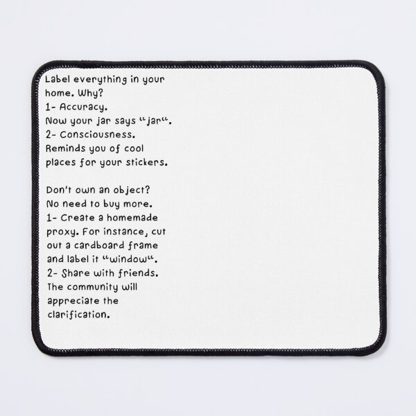 Item preview, where to put stickers with pedantic reasons designed and sold by eveyting.
