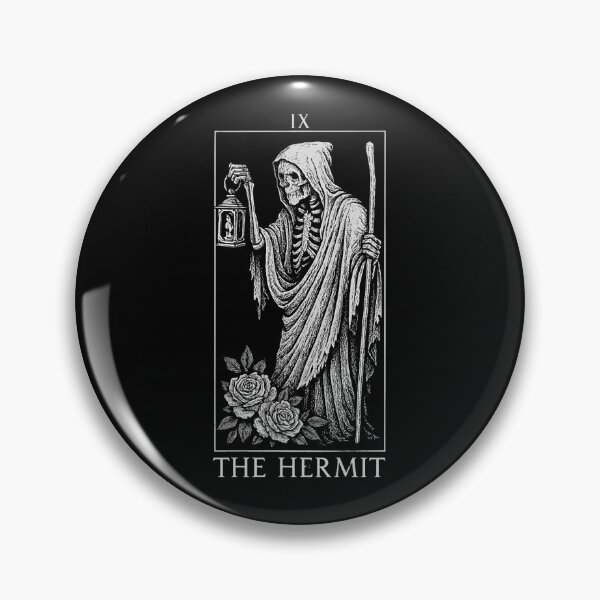 Item preview, The Hermit - Major Arcana - Skeleton Tarot Cards designed and sold by Boriken Brujas.