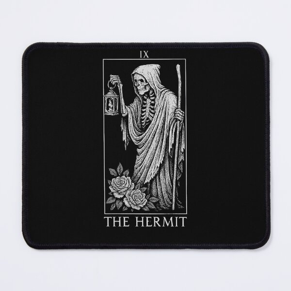 Item preview, The Hermit - Major Arcana - Skeleton Tarot Cards designed and sold by Boriken Brujas.