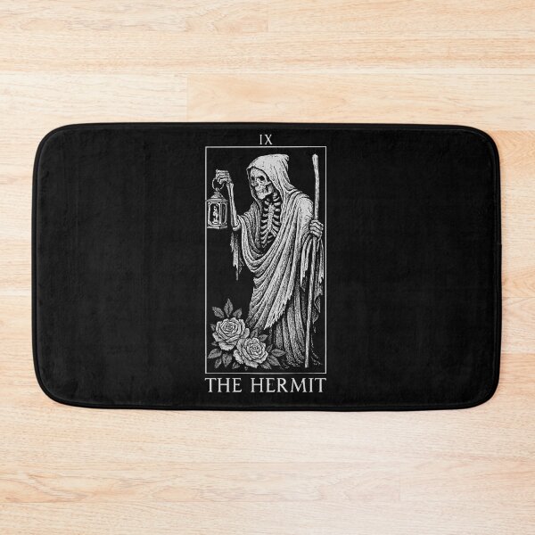 Item preview, The Hermit - Major Arcana - Skeleton Tarot Cards designed and sold by Boriken Brujas.