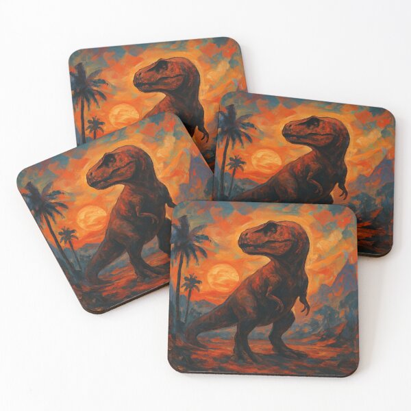Item preview, T-Rex Twilight Prehistoric Abstract designed and sold by JonelleTshirts.