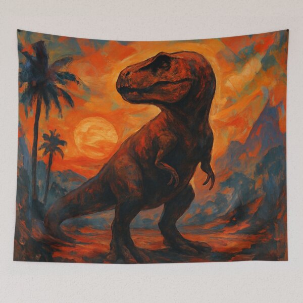 Item preview, T-Rex Twilight Prehistoric Abstract designed and sold by JonelleTshirts.