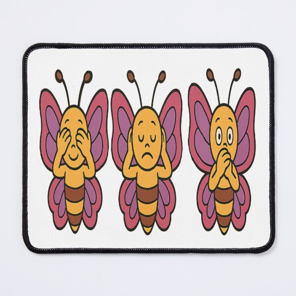 Item preview, Three wise Butterfly see /hear/speak no evil designed and sold by JamesDunican.