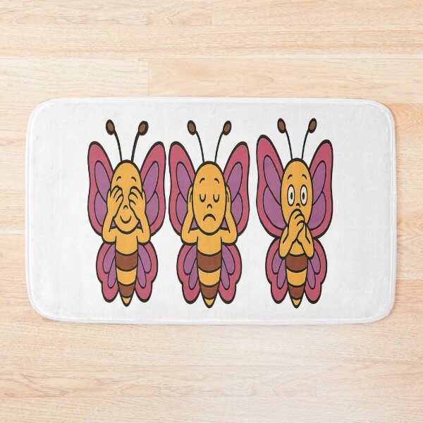 Item preview, Three wise Butterfly see /hear/speak no evil designed and sold by JamesDunican.