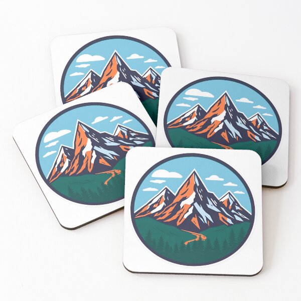 Artikelvorschau, Landschafts-Berg-Abzeichen entworfen und verkauft von CM7Designs.