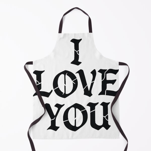 Item preview, I Love You – Gothic Grunge Black Lettering Design designed and sold by darkan1.