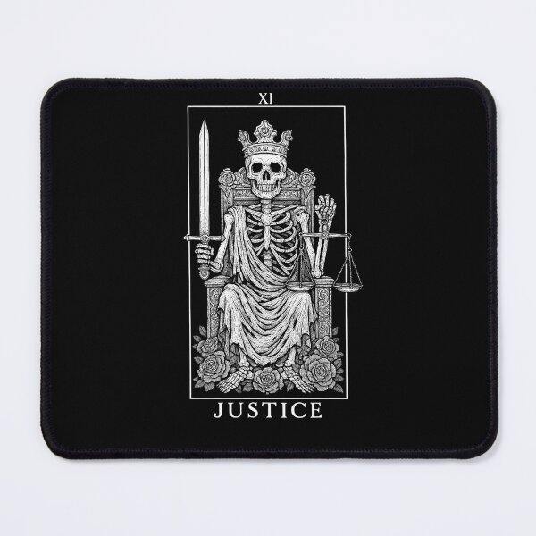 Item preview, Justice - Major Arcana - Skeleton Tarot Cards designed and sold by Boriken Brujas.