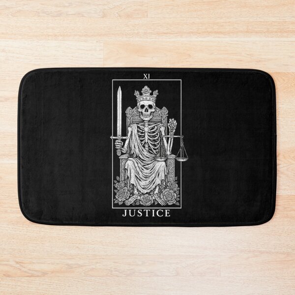 Item preview, Justice - Major Arcana - Skeleton Tarot Cards designed and sold by Boriken Brujas.