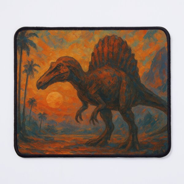 Item preview, Spinosaurus Prehistoric Sunset Abstract designed and sold by JonelleTshirts.